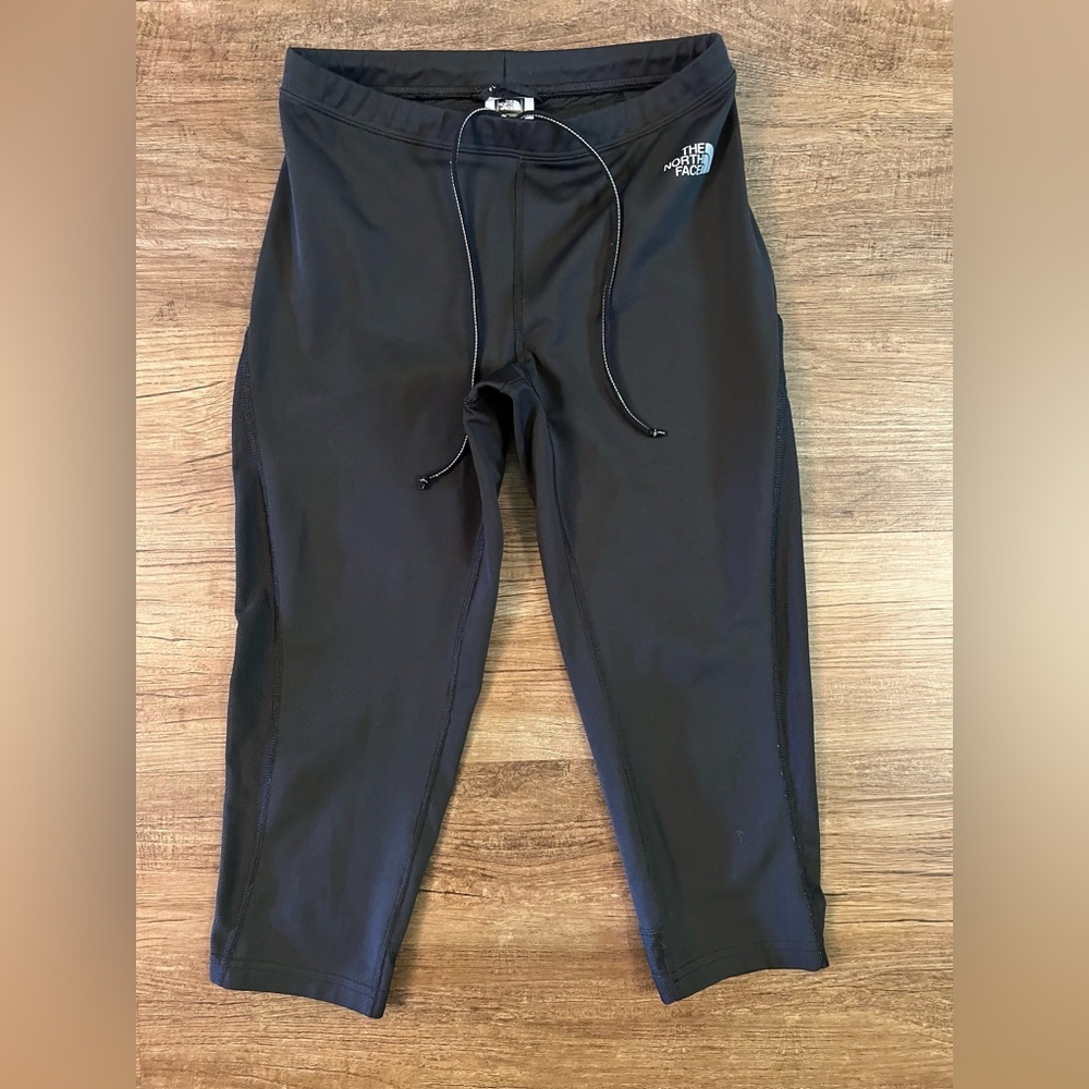 The North Face Capri Pants‎ Womens Size Small Black Flight Series Vapor Wick I8